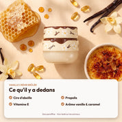 Ingrédients du baume Vanille Crème Brûlée